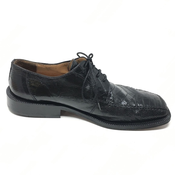 David Eden Oxfords Shoes Size 9.5 Black Crocodile main image 2